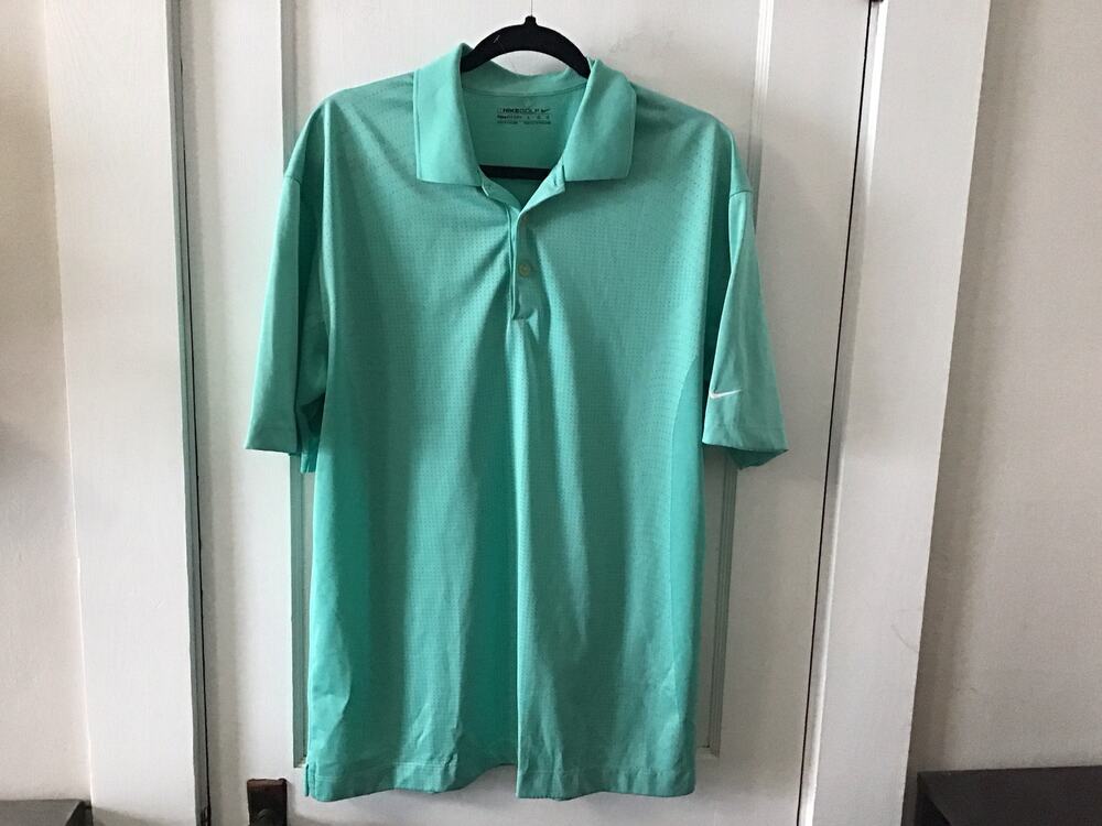 Nike Golf Men's Vented Mint Polo Large